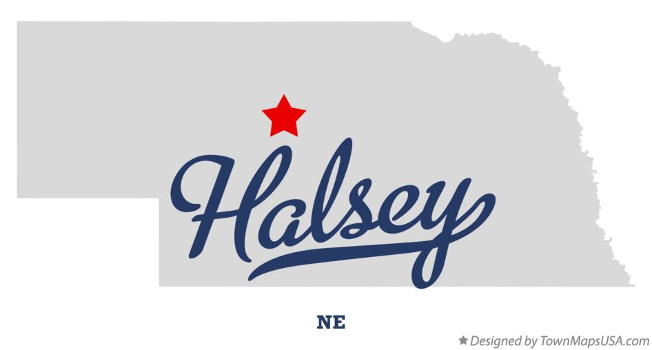 Map of Halsey Nebraska NE
