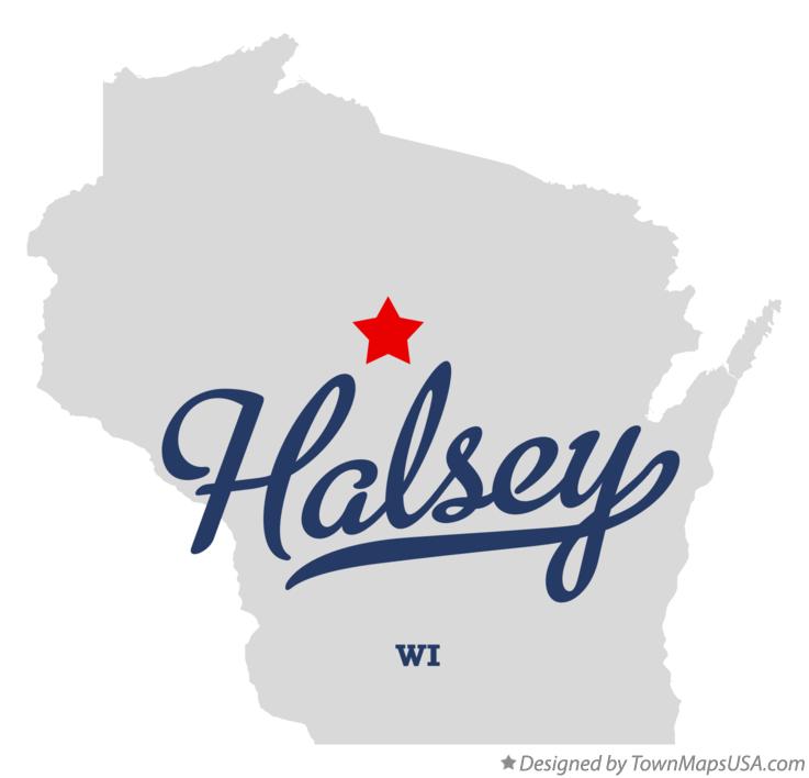 Map of Halsey Wisconsin WI
