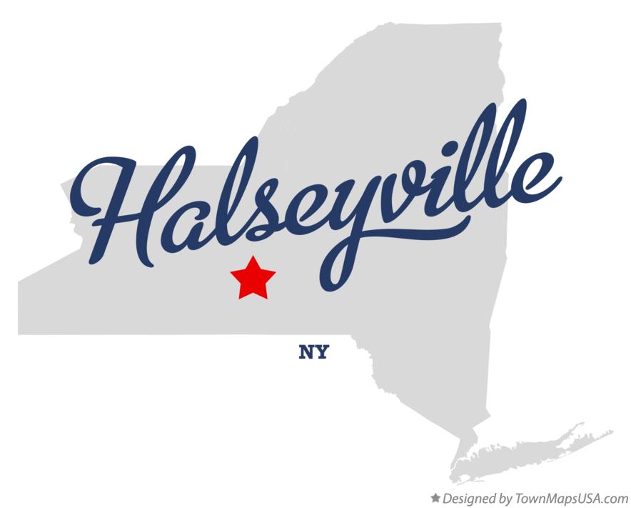 Map of Halseyville New York NY