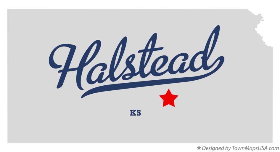 Map of Halstead Kansas KS