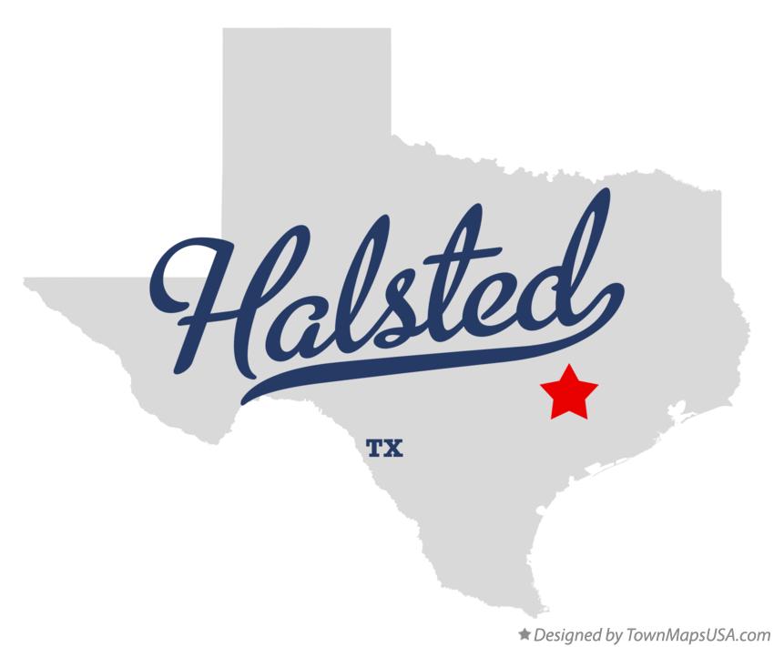 Map of Halsted Texas TX