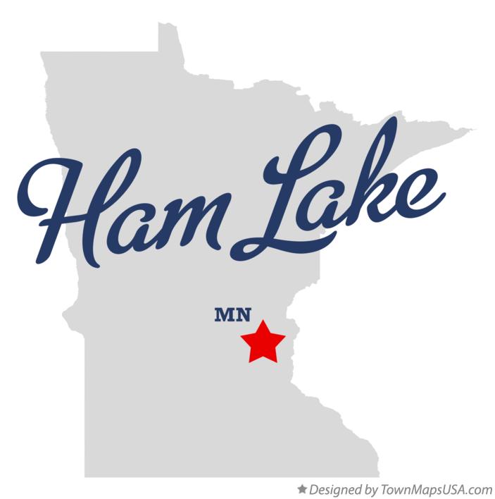 Map of Ham Lake Minnesota MN