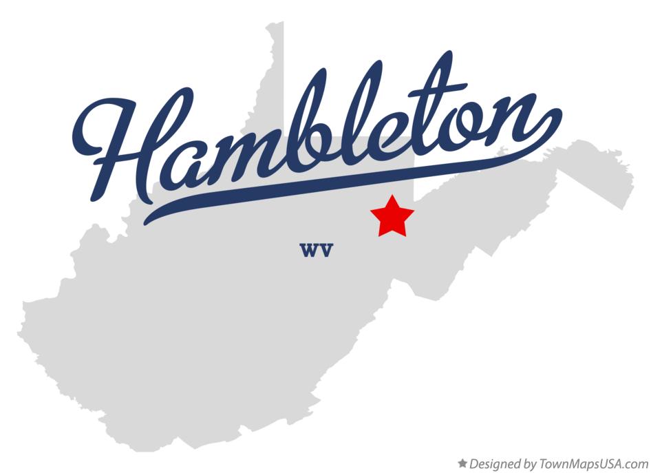 Map of Hambleton West Virginia WV
