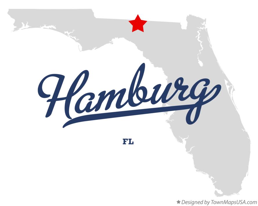 Map of Hamburg Florida FL