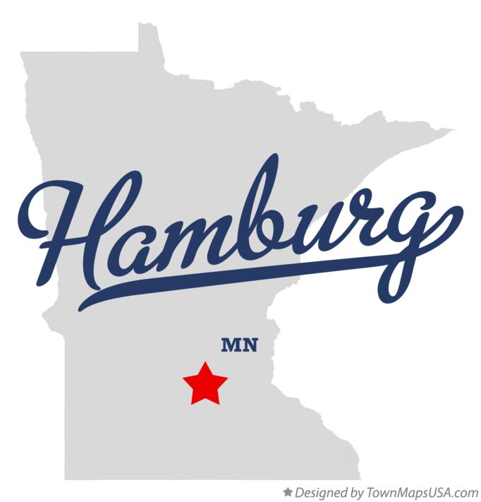 Map of Hamburg Minnesota MN