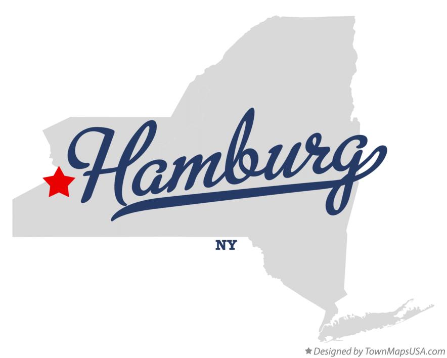 Map of Hamburg New York NY