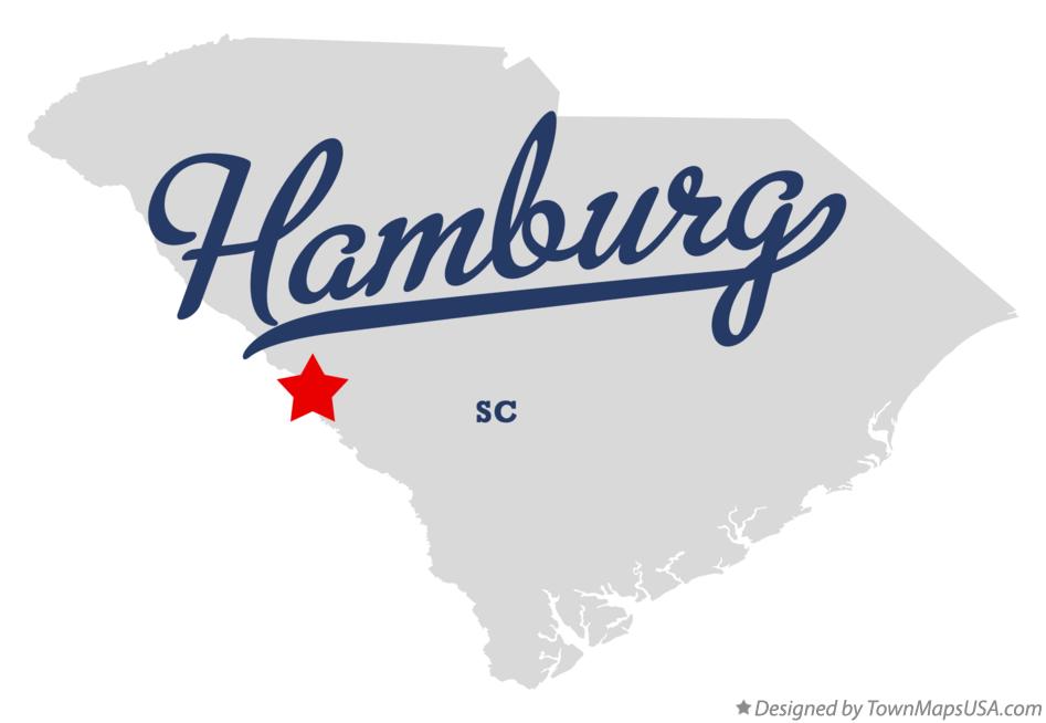 Map of Hamburg South Carolina SC