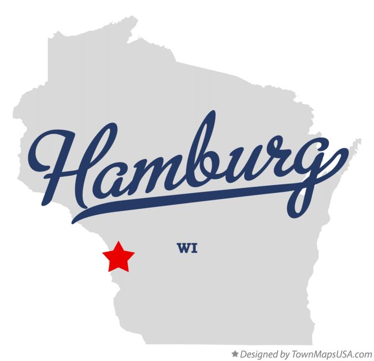 Map of Hamburg Wisconsin WI