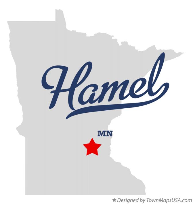 Map of Hamel Minnesota MN