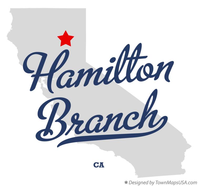 Map of Hamilton Branch California CA