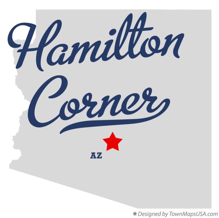Map of Hamilton Corner Arizona AZ