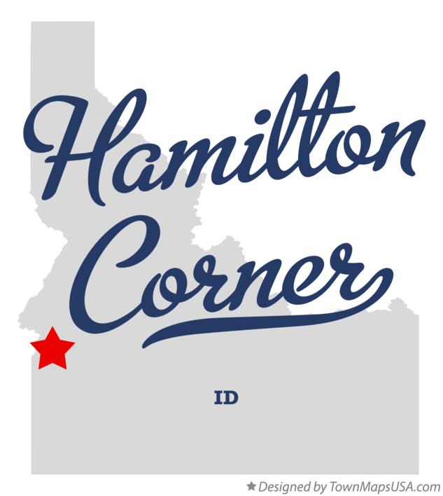 Map of Hamilton Corner Idaho ID