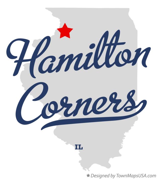 Map of Hamilton Corners Illinois IL