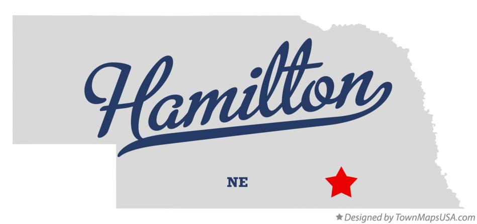 Map of Hamilton Nebraska NE