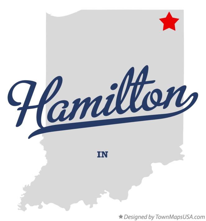 Map of Hamilton Indiana IN