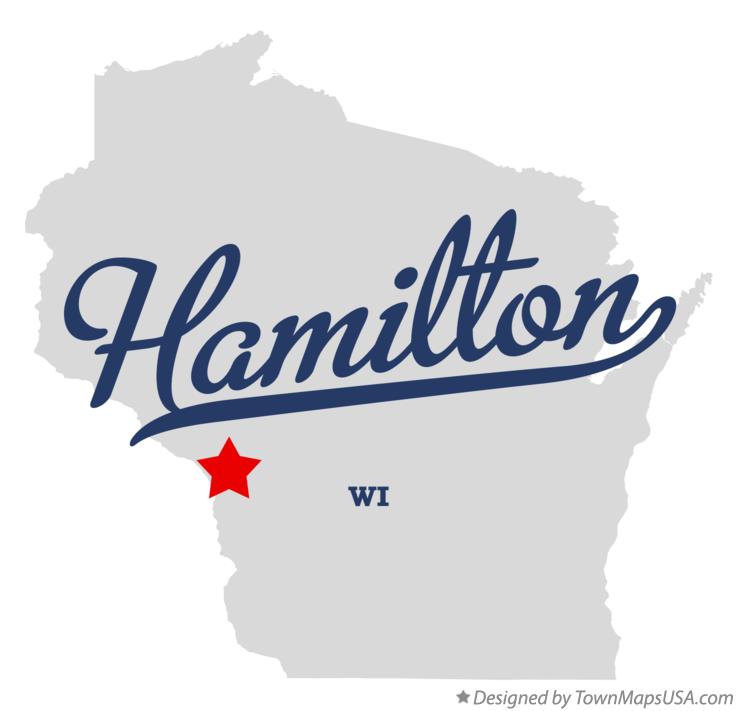 Map of Hamilton Wisconsin WI