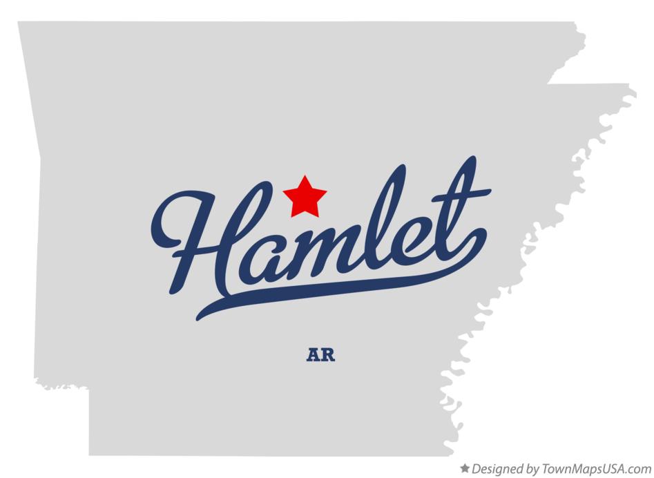 Map of Hamlet Arkansas AR