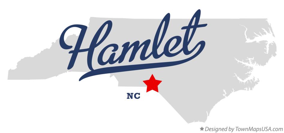 Map of Hamlet North Carolina NC
