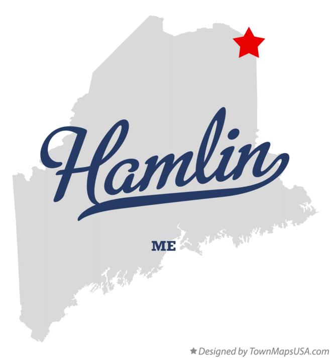 Map of Hamlin Maine ME