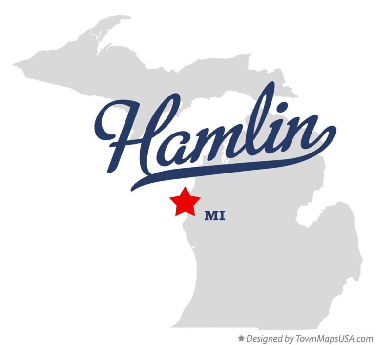 Map of Hamlin Michigan MI