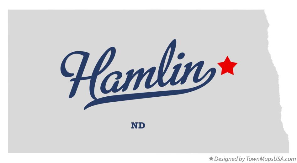 Map of Hamlin North Dakota ND