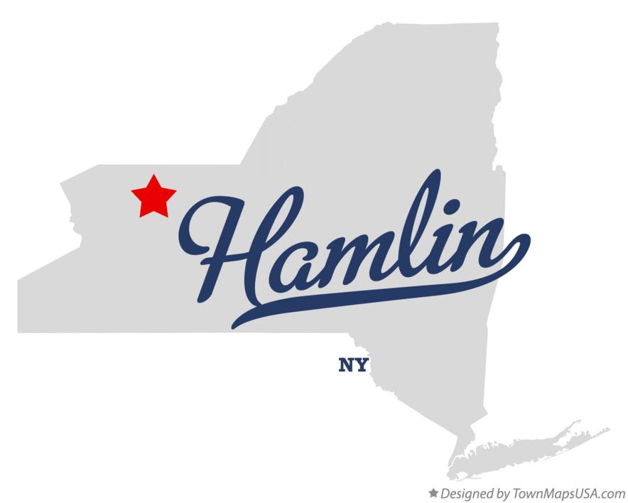 Map of Hamlin New York NY