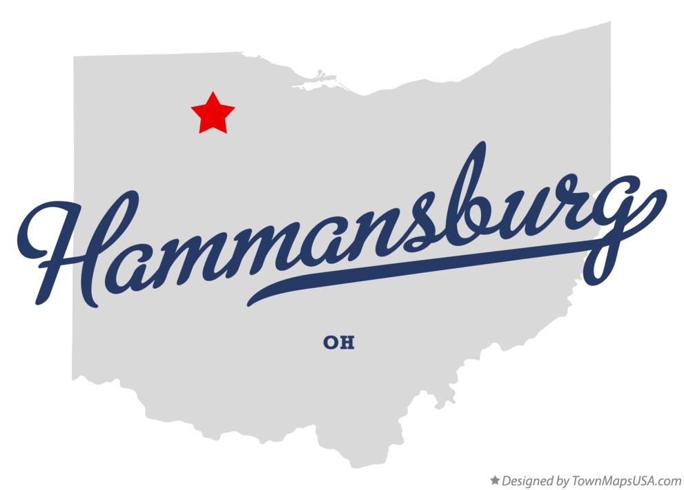 Map of Hammansburg Ohio OH