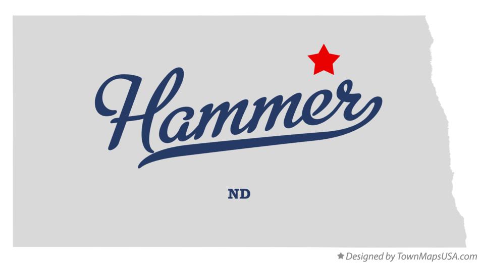 Map of Hammer North Dakota ND