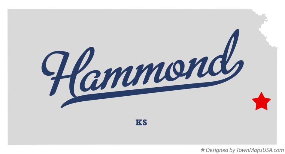 Map of Hammond Kansas KS