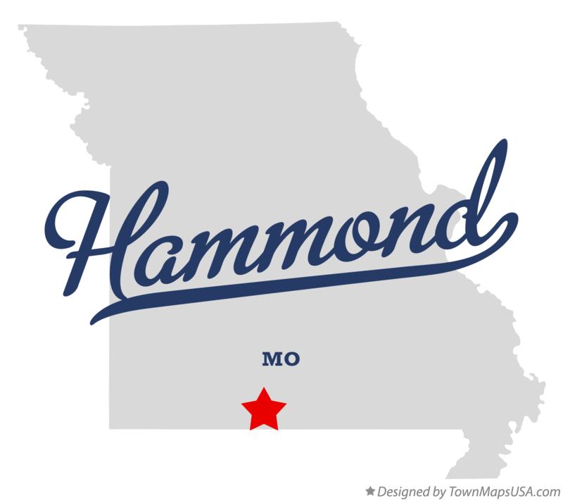 Map of Hammond Missouri MO
