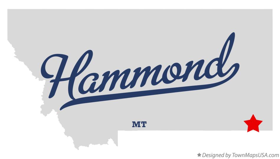 Map of Hammond Montana MT
