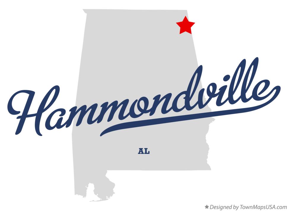 Map of Hammondville Alabama AL
