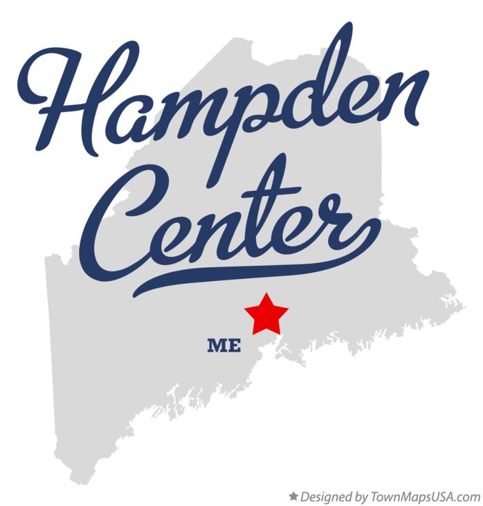 Map of Hampden Center Maine ME