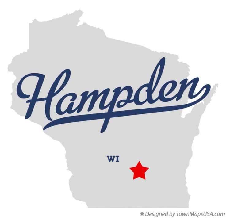 Map of Hampden Wisconsin WI