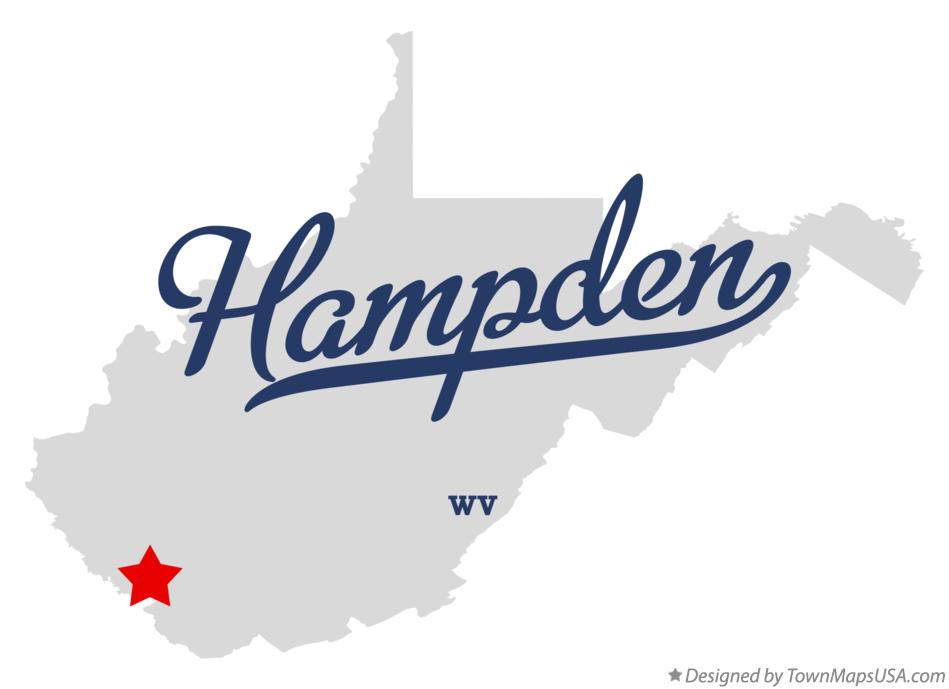 Map of Hampden West Virginia WV