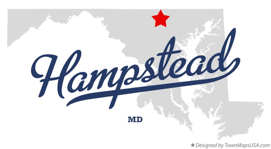 Map of Hampstead Maryland MD