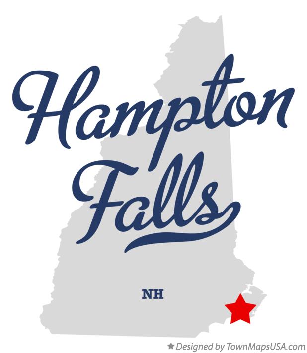 Map of Hampton Falls New Hampshire NH