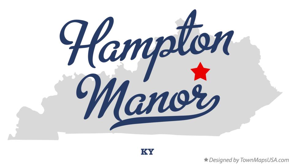 Map of Hampton Manor Kentucky KY
