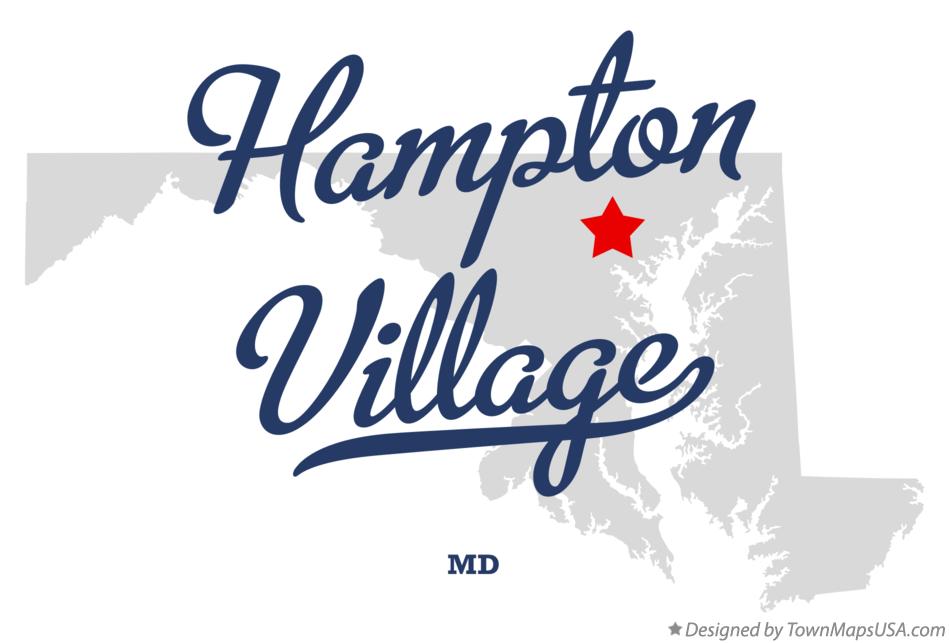 Map of Hampton Village Maryland MD