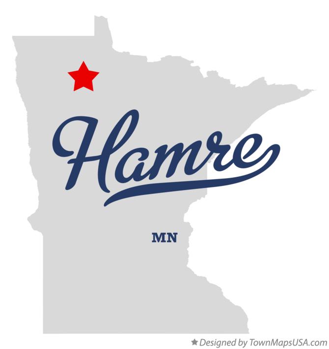 Map of Hamre Minnesota MN