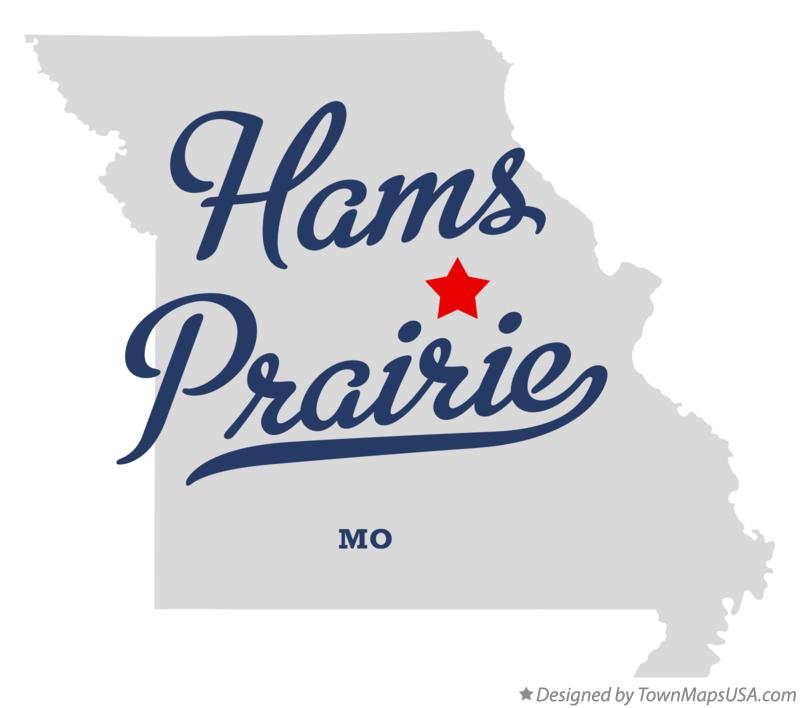 Map of Hams Prairie Missouri MO