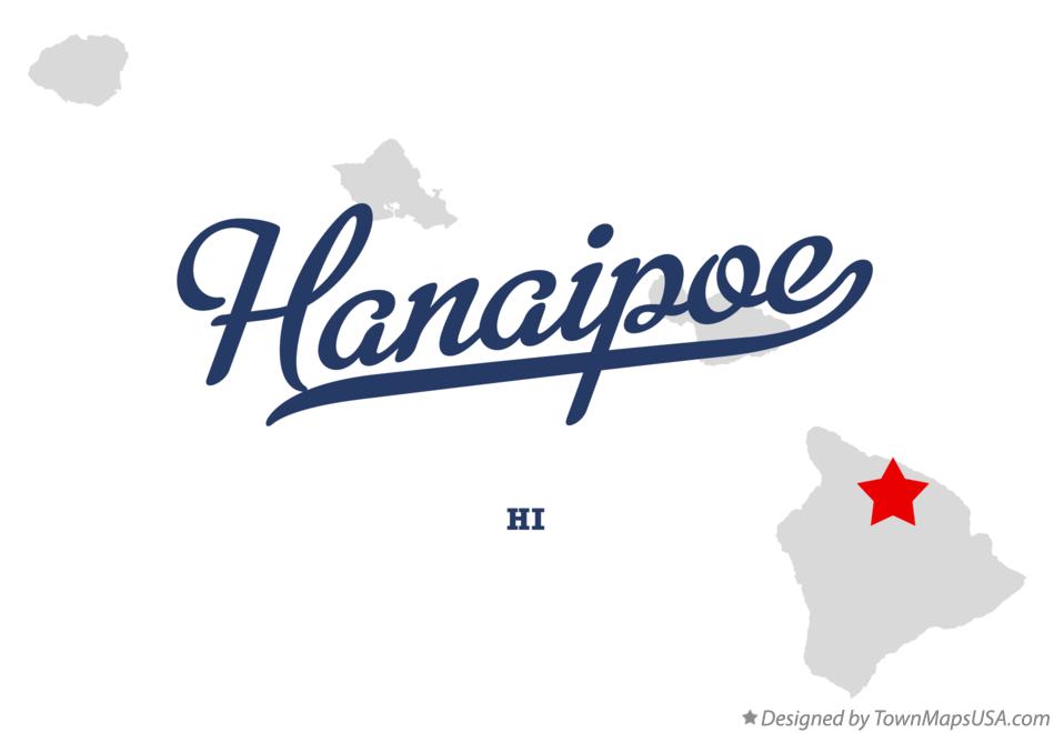 Map of Hanaipoe Hawaii HI