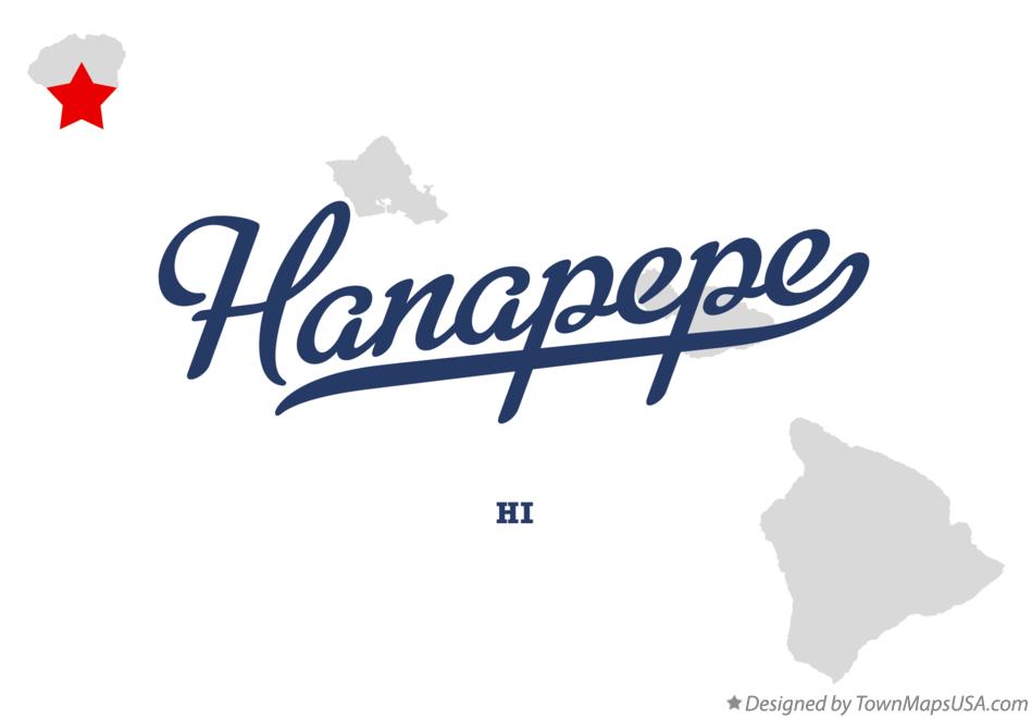 Map of Hanapēpē Hawaii HI