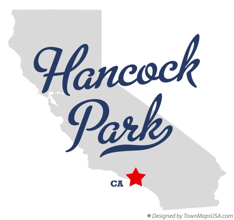 Map of Hancock Park California CA