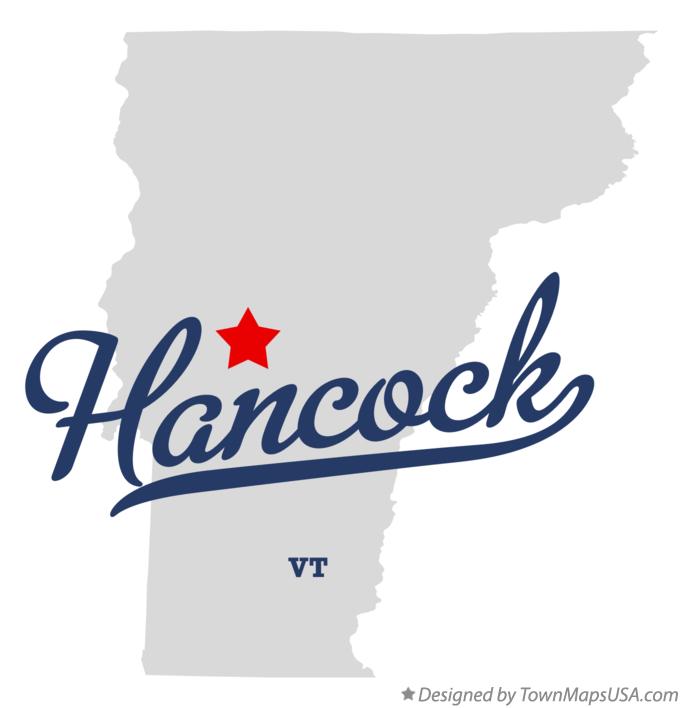 Map of Hancock Vermont VT
