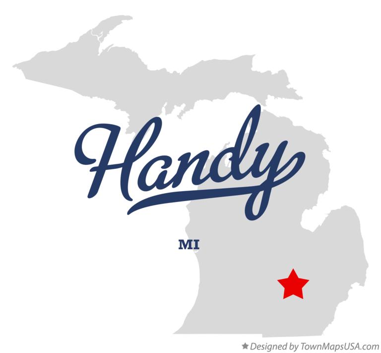 Map of Handy Michigan MI