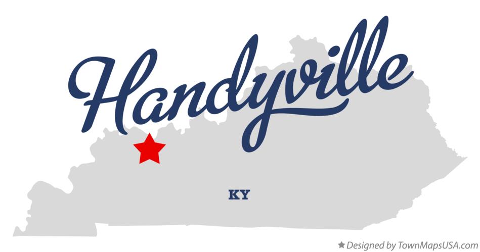 Map of Handyville Kentucky KY
