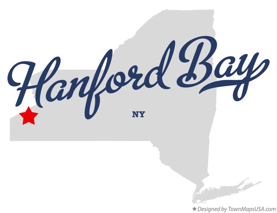 Map of Hanford Bay New York NY