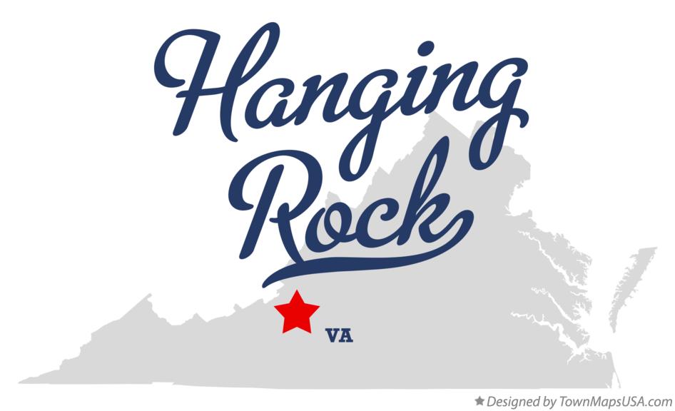 Map of Hanging Rock Virginia VA