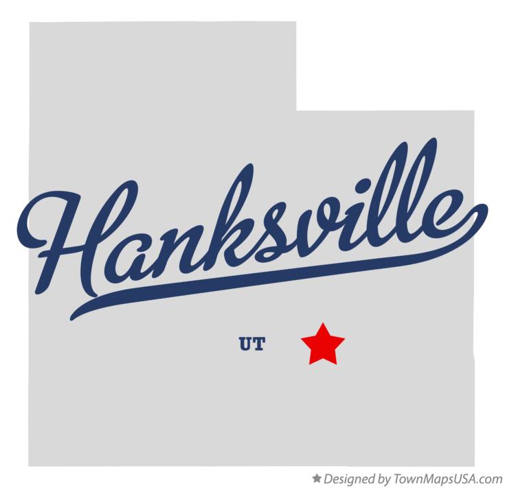 Map of Hanksville Utah UT